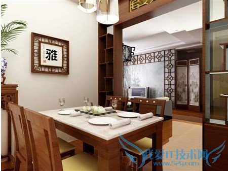 内敛质朴 中式风格的餐厅设计效果图