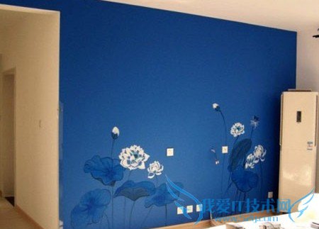 时尚唯美的手绘电视背景墙图案欣赏