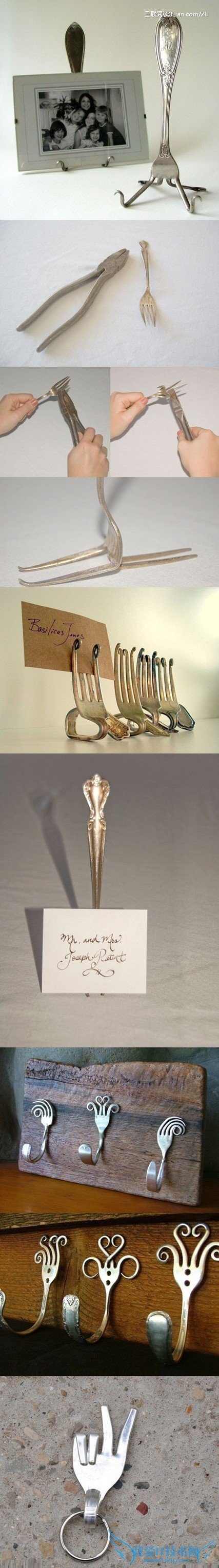 【DIY】废弃叉子变身艺术装饰 52IJ