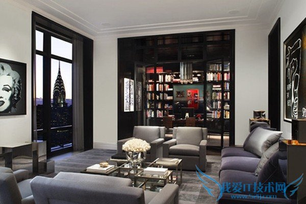 明媚的落地窗户客厅