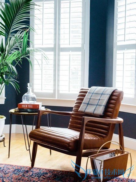 抽象灵感海军蓝公寓