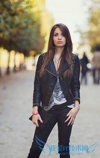 黑色小皮衣搭配什么裤子 52IJ