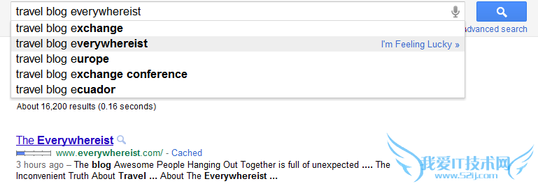 travel blog everywhereist google search result