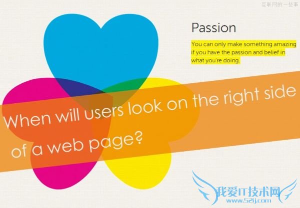 页面右侧的信息会令用户注意吗? 在导航页容易被忽视 我爱IT技术网