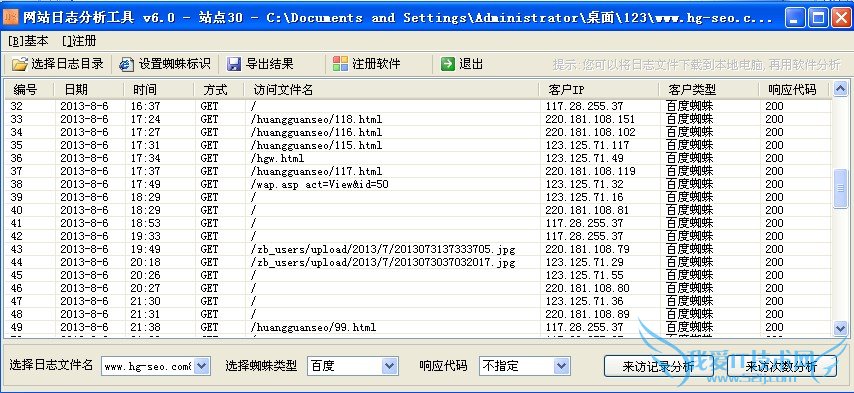 SEO网站优化每天必做之事:网站日志分析 我爱IT技术网