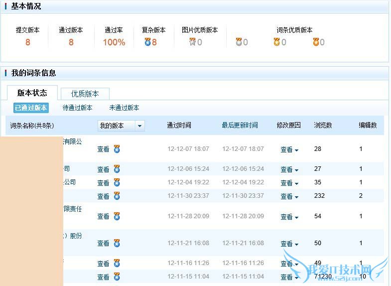我是如何做到百度百科通过率百分百 我爱IT技术网