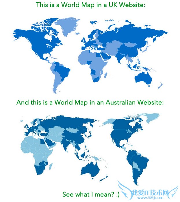 根据我们的感知世界地图