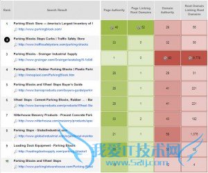 SEOmoz Keyword Rank Report