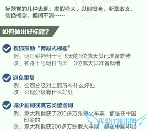 标题党 文章标题 用户需求 网站内容