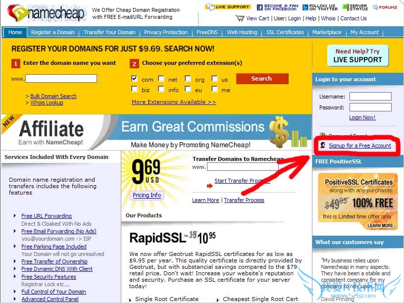 namecheap 域名免费转发教程 我爱IT技术网
