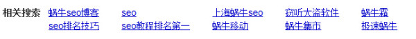 蜗牛SEO 相关搜索