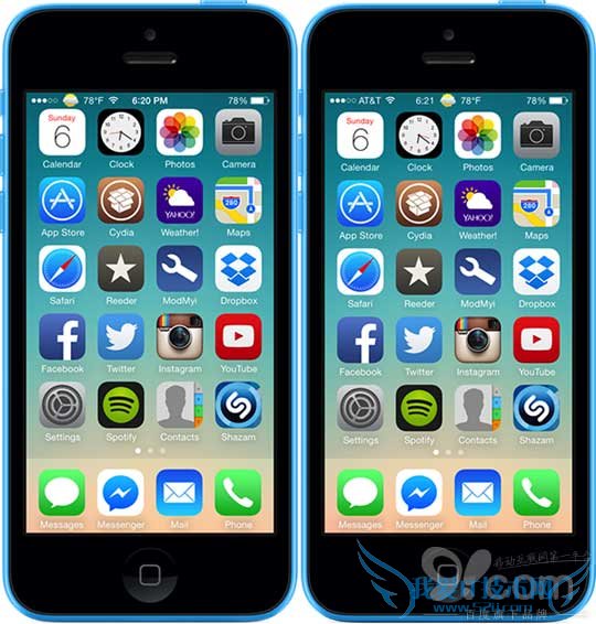 iOS7状态栏显示天气状况 52IJ手机之家