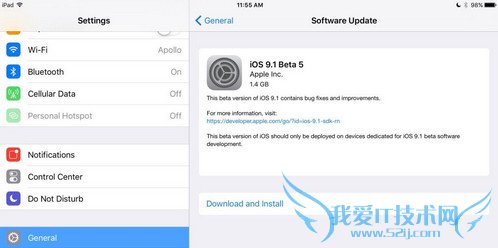 ios9.1beta5有什么更新? 52IJ手机之家