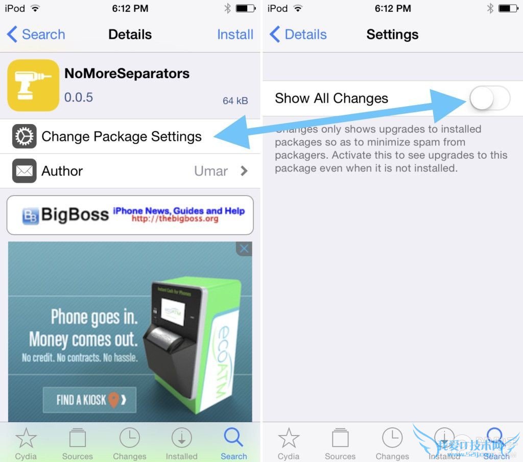 越狱插件ShowAllCydiaUpdates 可显示所有插件更新动态 52IJ手机之家