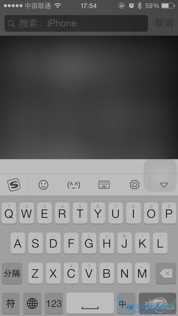 iOS界面下滑变灰
