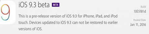 iOS9.3 betaò 52IJֻ֮