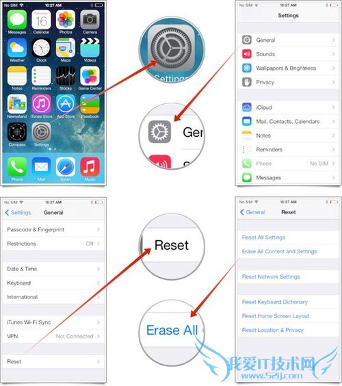 教你如何抹去iPhone或iPad中所有的数据内容