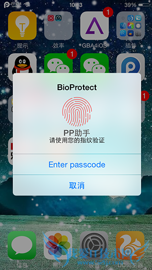 iPhone5s iOS8ԽBioProtect 