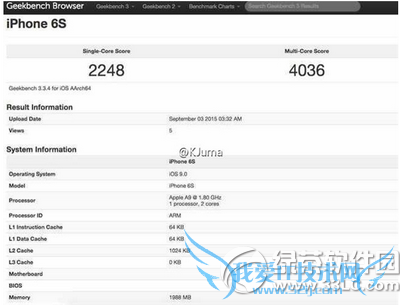 iphone6s跑分多少 52IJ手机之家