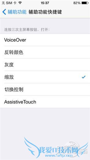 下拉找到“辅助功能快捷键”,勾上“缩放”这一项