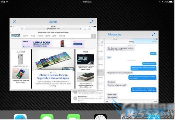 ios8分屏功能怎么用? 52IJ手机之家