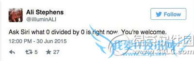 怎么问siri有趣的问题 零除以零等于多少答案大全1
