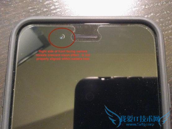 多位用户称iPhone 6前置摄像头出现偏移问题 52IJ手机之家