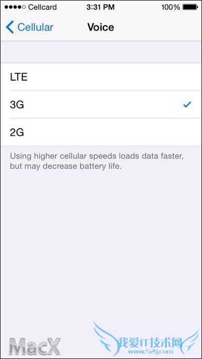 iOS8.1ûѡл2G 3G 4G 52IJֻ֮