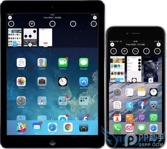 iPhone6越狱插件:可让Reachability显示多任务 52IJ手机之家
