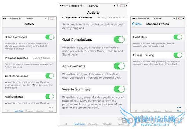 Apple Watch在iPhone的设置菜单:好复杂的样子