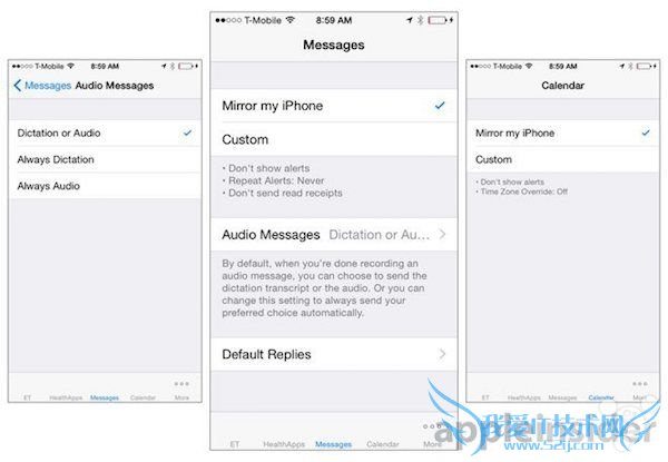 Apple Watch在iPhone的设置菜单:好复杂的样子
