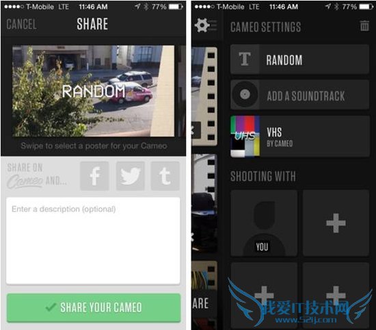 给视频添加浮动文字的应用Cameo 乐趣十足