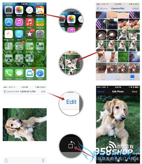 iPhone怎样旋转手机照片 52IJ手机之家