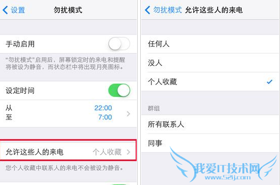 允许这些人来电