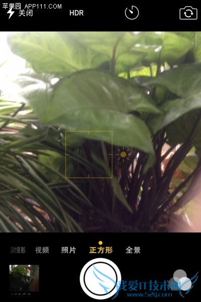 iPhone拍照启用AF锁定功能 52IJ手机之家