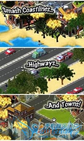 手指怪兽 化身哥斯拉尽情破坏吧