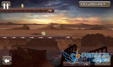 滚球冲刺 圆球不断向前冲