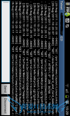 Telnet / SSH Simple Client in action