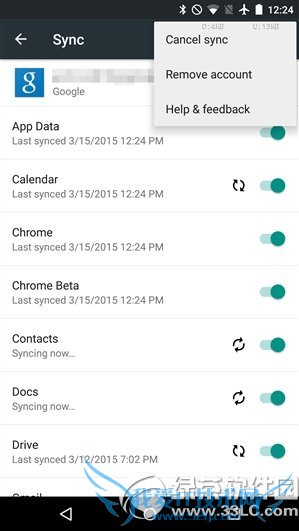android5.0取消同步bug已修复 android5.1恢复正常2