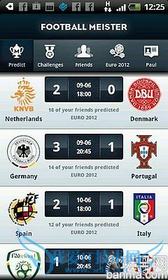 陪你关注欧洲杯Android系列软件推荐