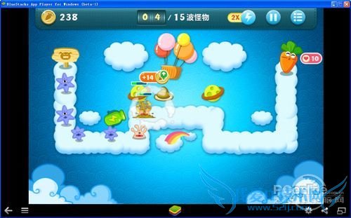 在安卓模拟器上玩保卫萝卜