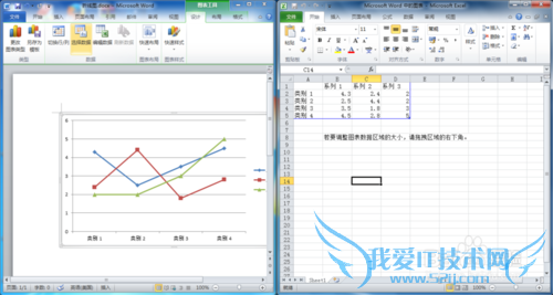 在windows7下如何用Word2010制作折线图