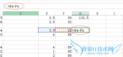 Excel表格数据加减乘除。