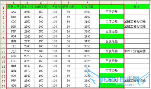 如何使用Excel的定位功能快速制作工资条