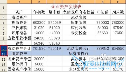 在excel中,行或列的隐藏与冻结