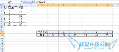 Excel行列转换的两种简单快速方法