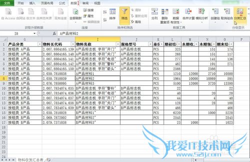 EXCEL多重分类汇总日常办公中运用