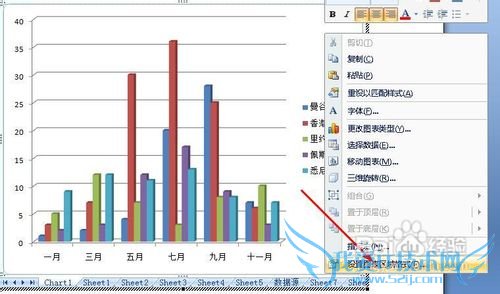 word中如何编辑excel图表