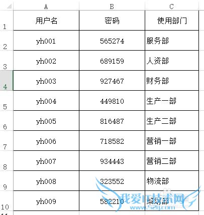 Excel如何生成随机密码