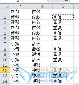 怎样去除EXCEL中的重复行